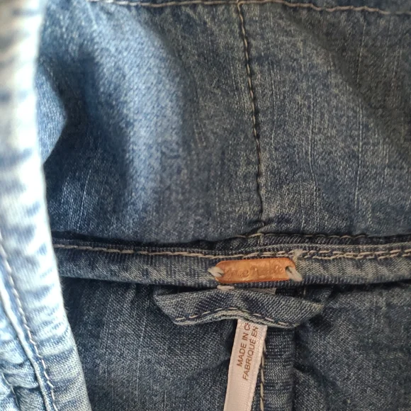 Free People Blue Quilted Jacket - Picture 5 of 9